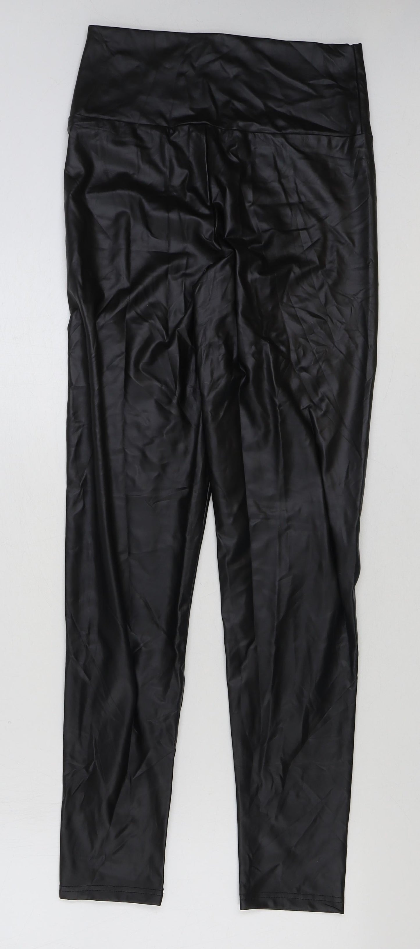 everbellus Womens Black Polyester Jegging Leggings Size L L29 in