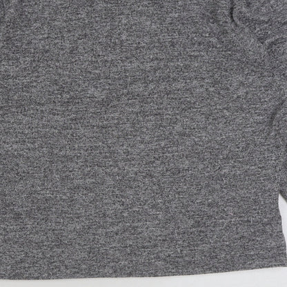 New Look Womens Grey Polyester Pullover Sweatshirt Size M Pullover