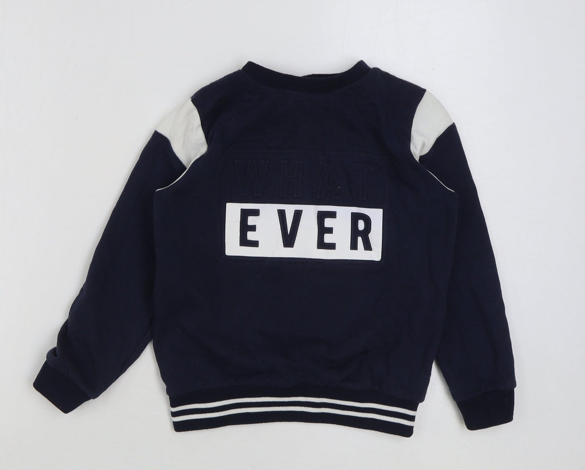 Very Boys Multicoloured Colourblock Cotton Pullover Sweatshirt Size 10 Years Pullover - What ever