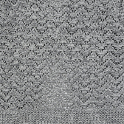 Voguish Womens Grey Round Neck Acrylic Cardigan Jumper Size S