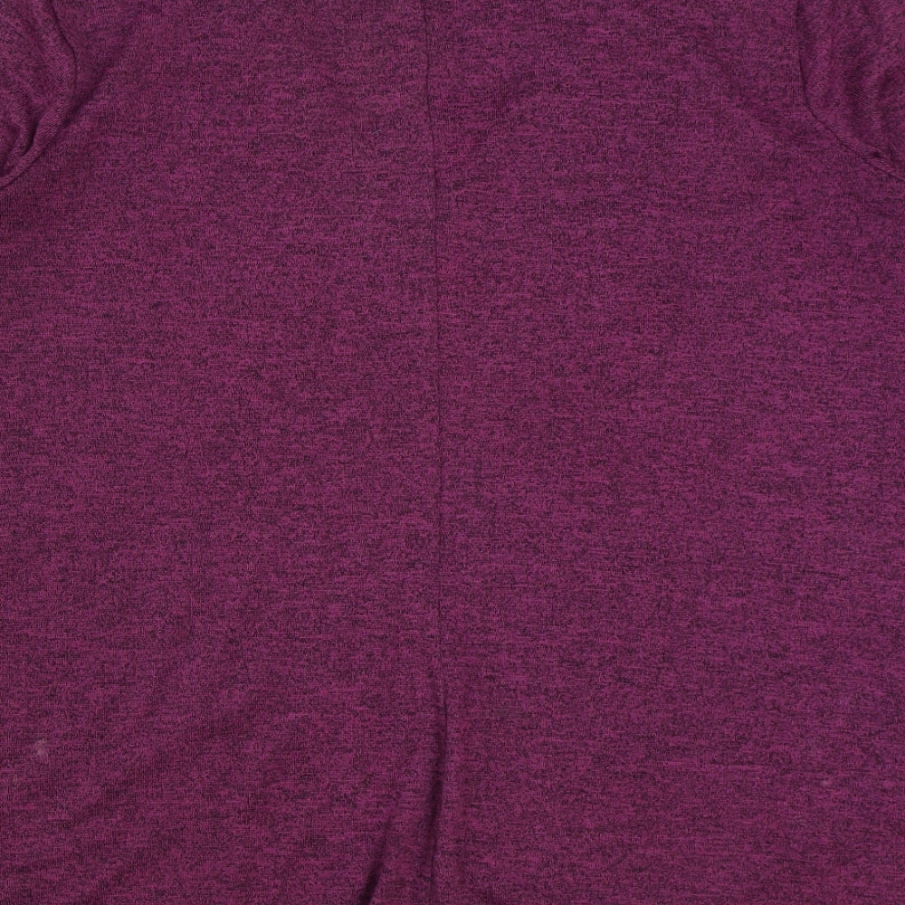 Womens UK Size 18 Grace Purple Basic T-Shirt