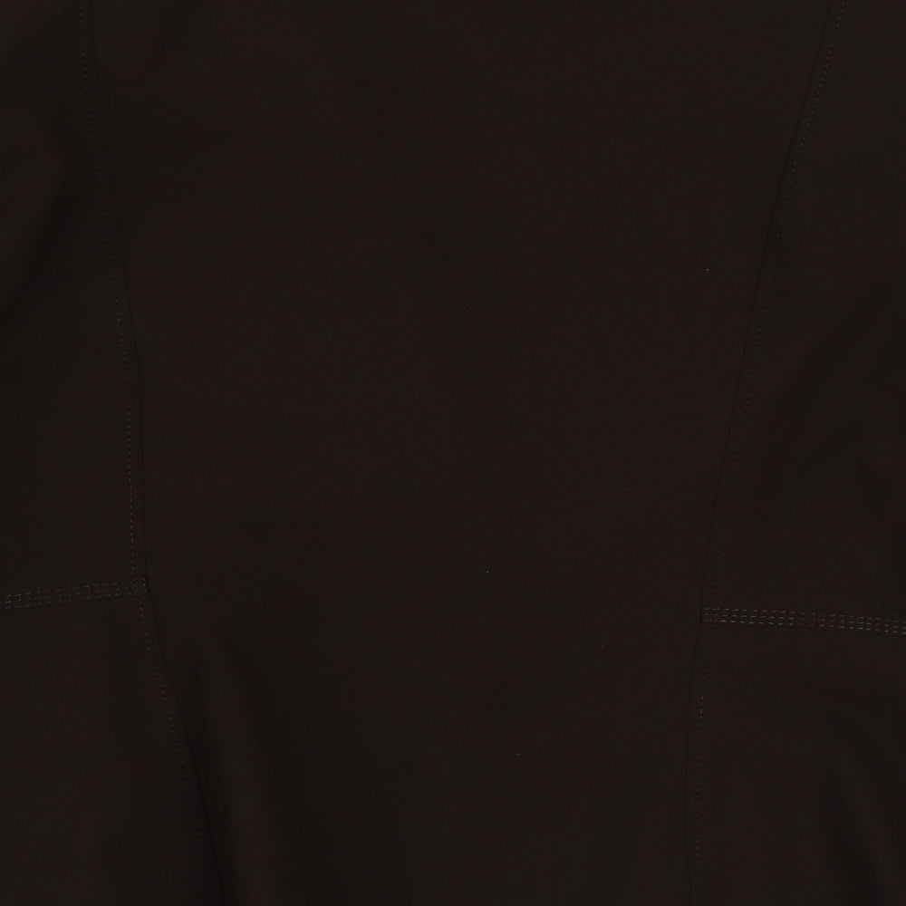 South Womens Brown Polyester Jacket Blazer Size 20