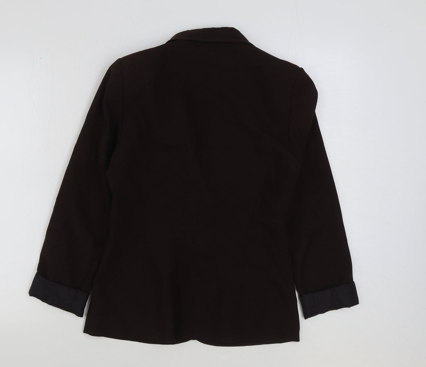 Dorothy Perkins Womens Brown Polyester Jacket Blazer Size 8