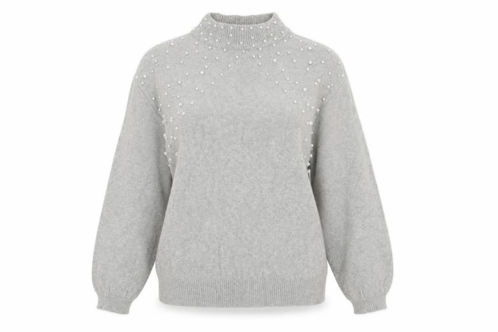 Womens UK Size 8 Body Flirt Grey Pullover Jumper