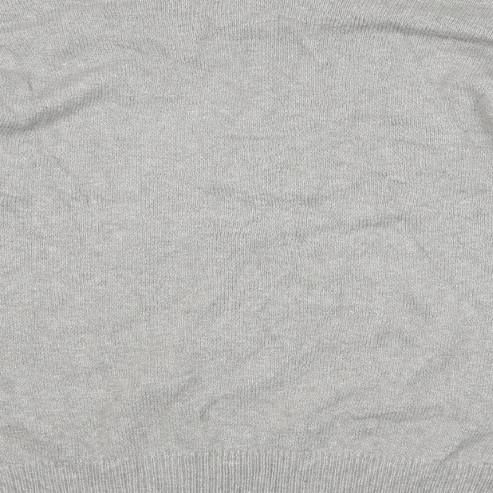 Body Flirt Womens Grey High Neck Polyester Pullover Jumper Size 8