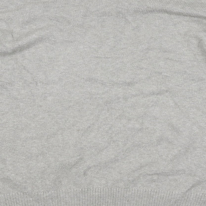 Body Flirt Womens Grey High Neck Polyester Pullover Jumper Size 8