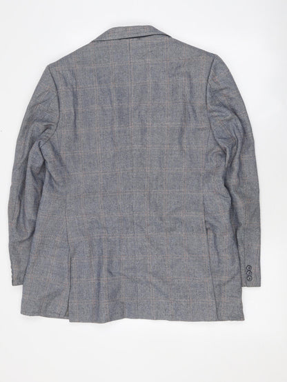 Mens UK Size L John Collins Blue Jacket