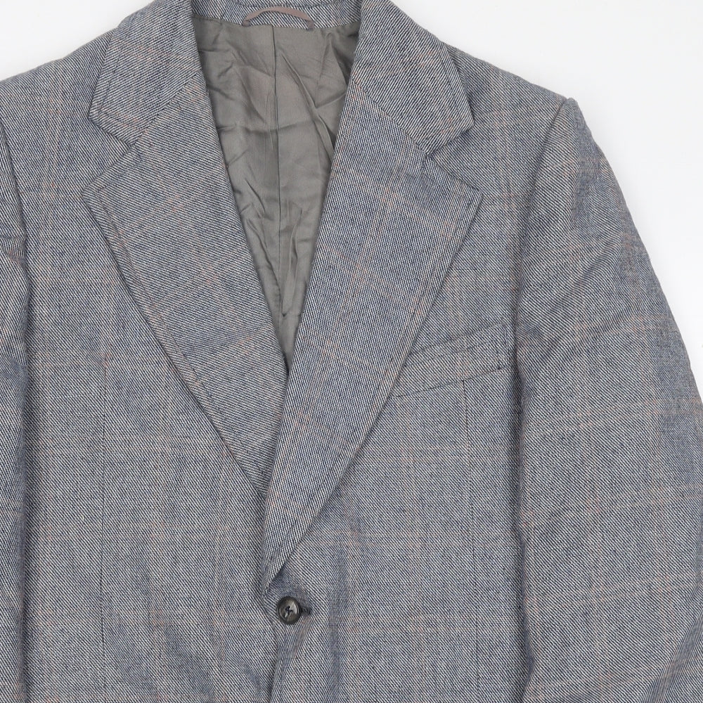 Mens UK Size L John Collins Blue Jacket