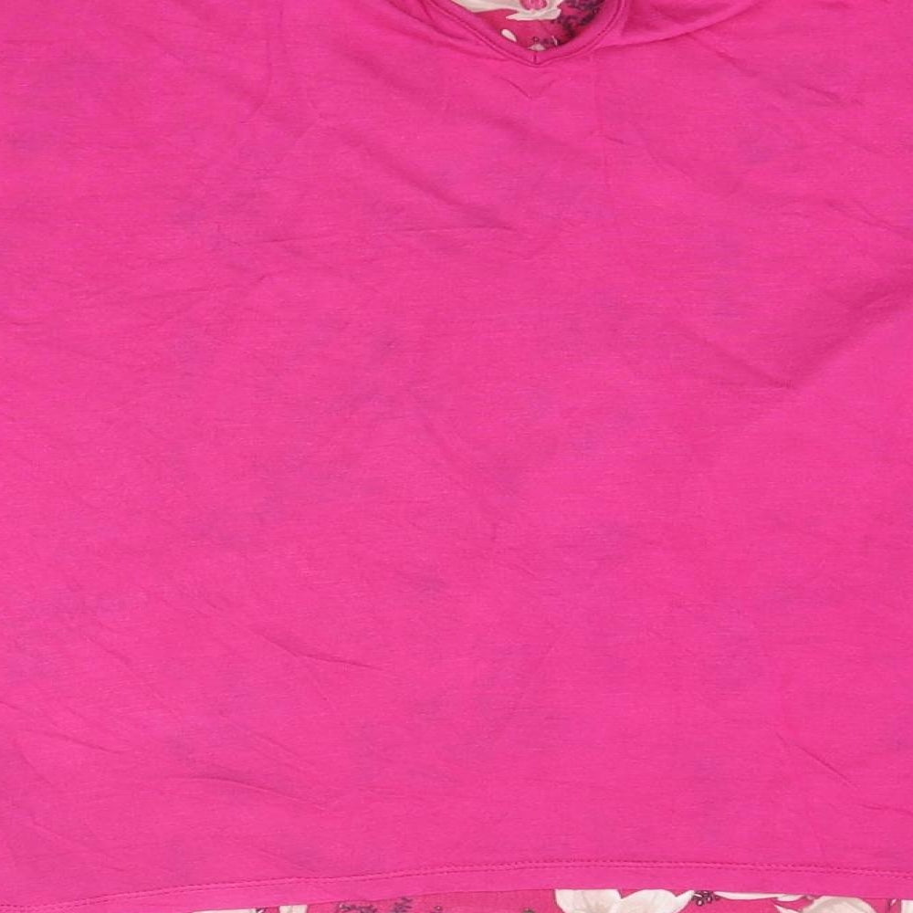 Womens UK Size M Oasis Pink Basic T-Shirt