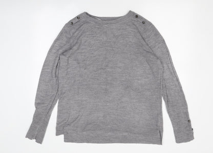 Primark Womens Grey Round Neck Polyester Pullover Jumper Size L