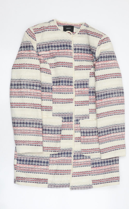 Papaya Womens Multicoloured Striped Jacket Size 10