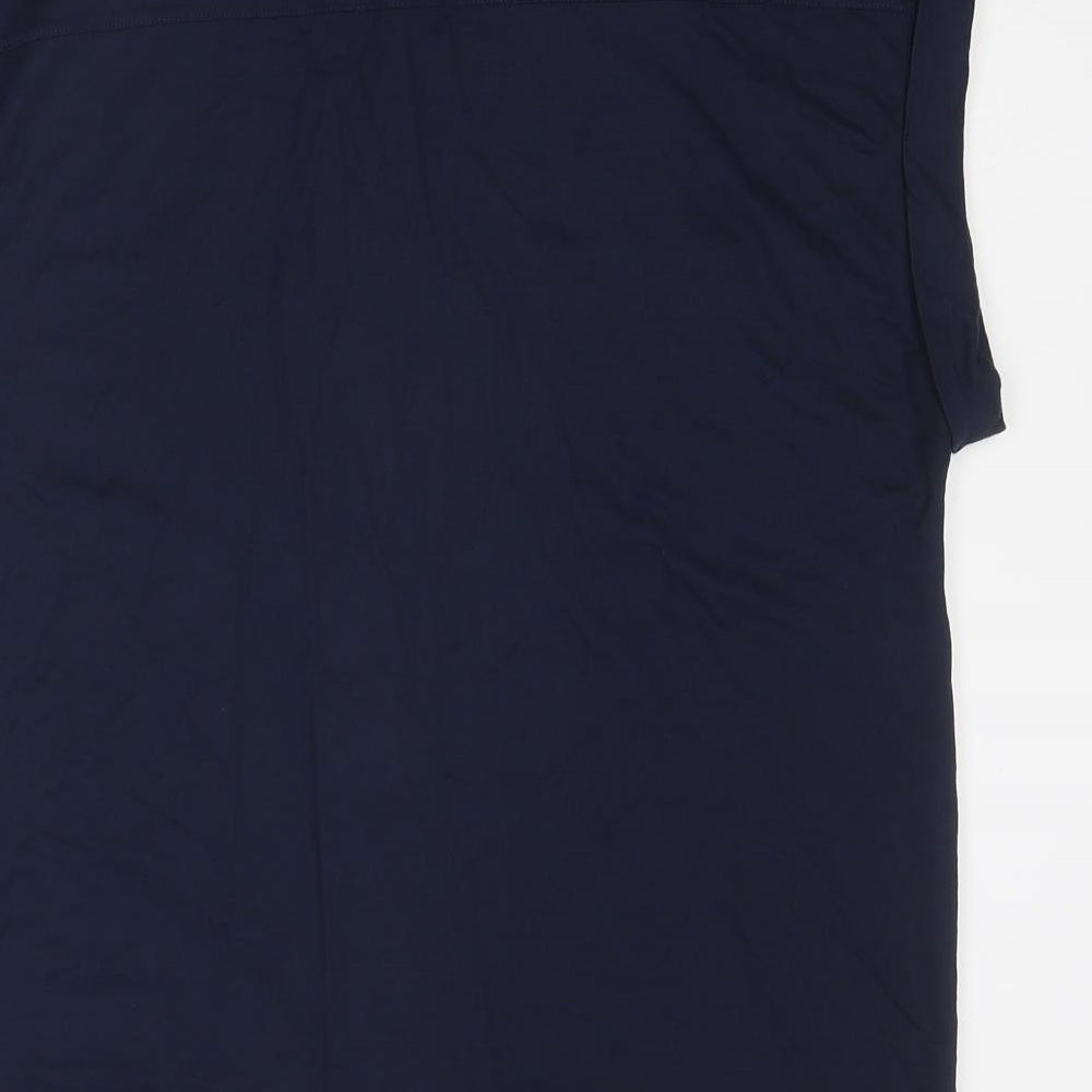 Womens UK Size 10 Marks and Spencer Blue Basic Button-Up