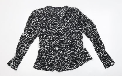 Womens UK Size 10 Marks and Spencer Black Basic Blouse