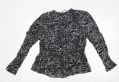 Womens UK Size 10 Marks and Spencer Black Basic Blouse