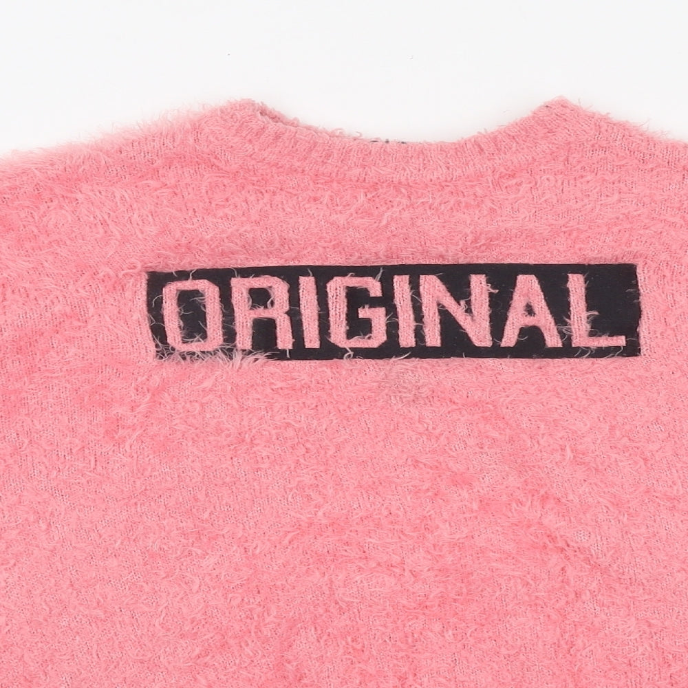 Womens UK Size M Marks and Spencer Pink Pullover Jumper