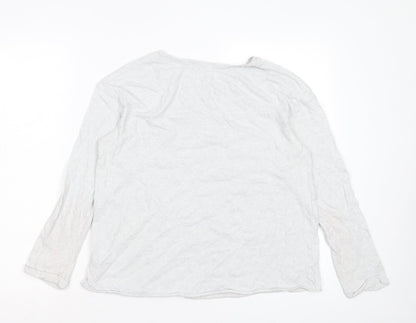 NEXT Girls Grey Cotton Basic Casual Size 12 Years Crew Neck Pullover - Unicorn