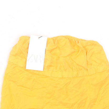 Womens UK Size XS Zara Orange Camisole Tank