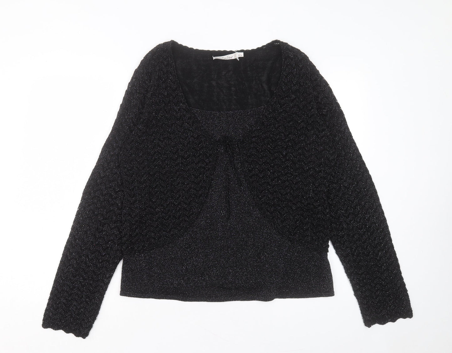 Womens UK Size L EWM Black Pullover Jumper