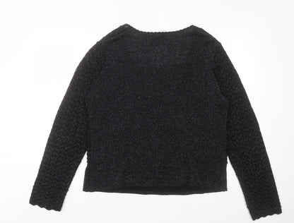 Womens UK Size L EWM Black Pullover Jumper