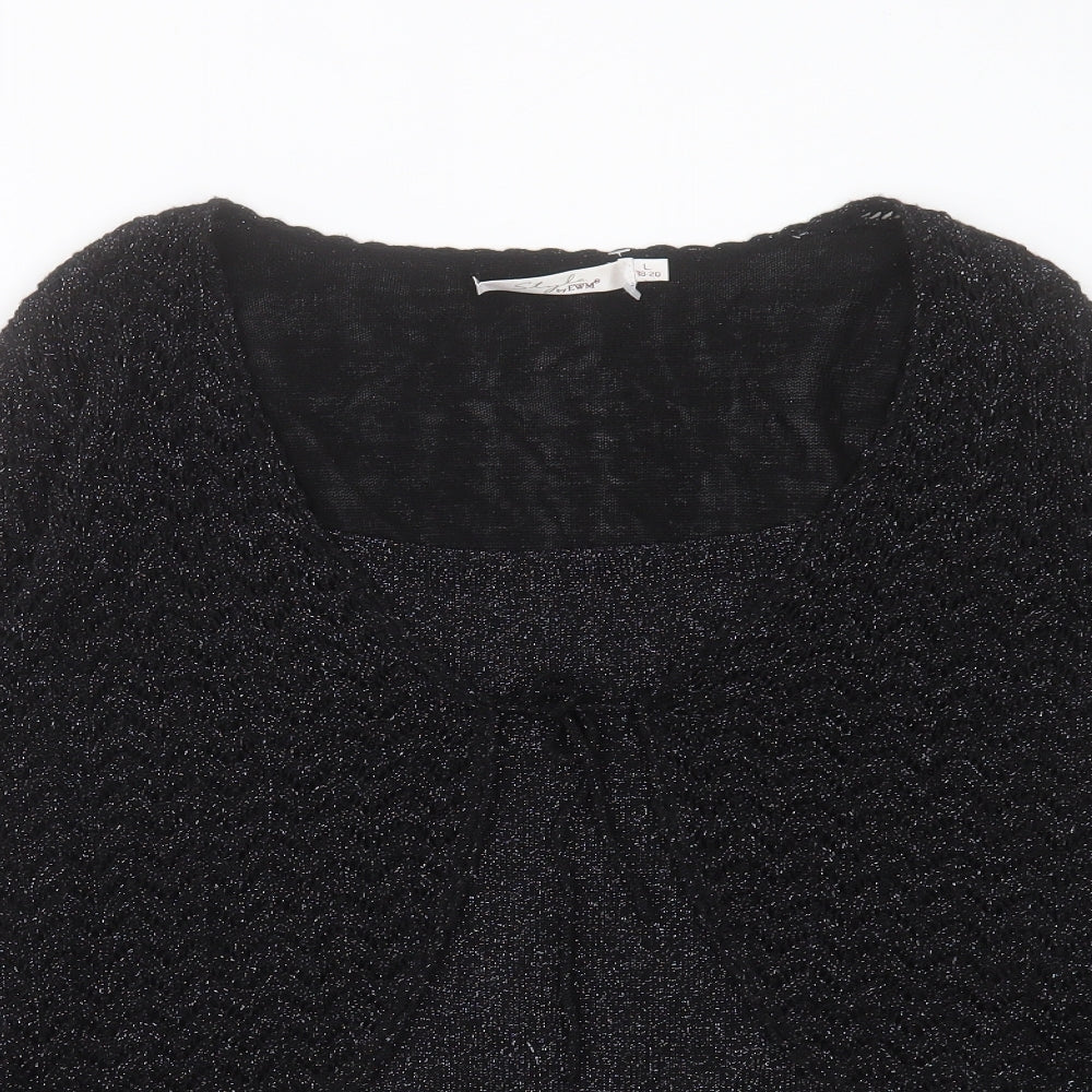 Womens UK Size L EWM Black Pullover Jumper
