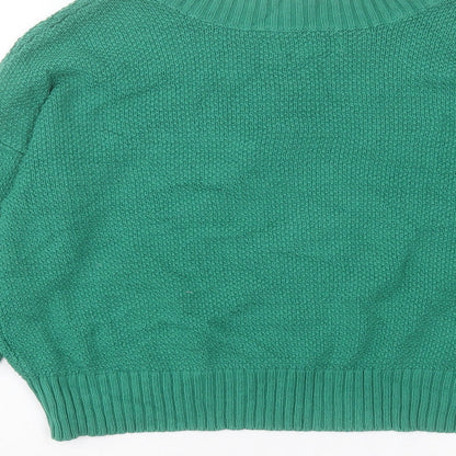 Womens UK Size 2XS American Eagle Green Pullover Jumper