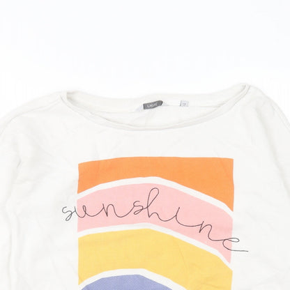 Womens UK Size 6 NEXT White Pullover Sweatshirt