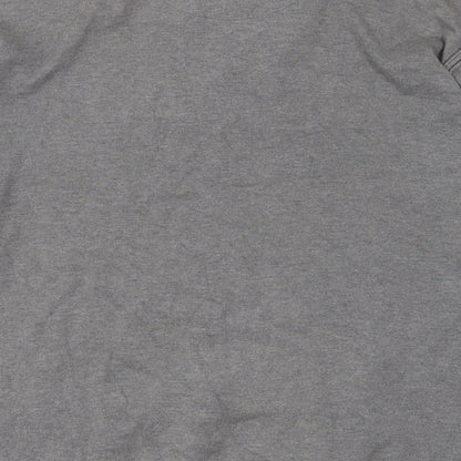 NEXT Mens Grey Collared Cotton Pullover Jumper Size XL