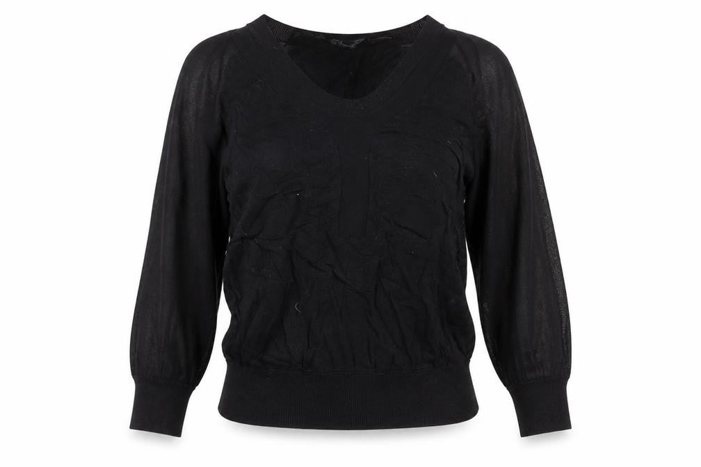 Womens UK Size XS French Connection Black Pullover Jumper