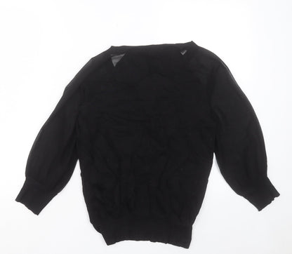 Womens UK Size XS French Connection Black Pullover Jumper