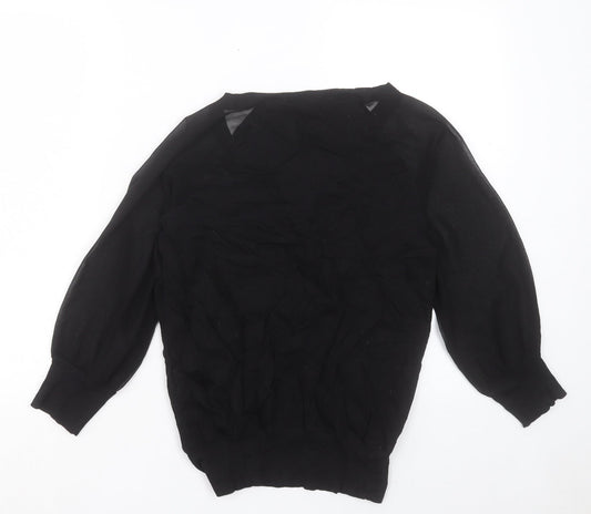 Womens UK Size XS French Connection Black Pullover Jumper