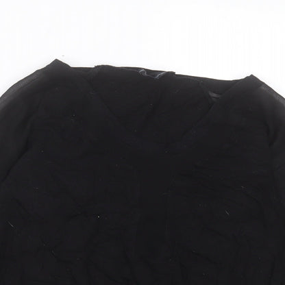Womens UK Size XS French Connection Black Pullover Jumper