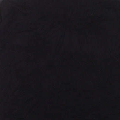 Matalan Womens Black Viscose Jumper Dress Size 12 Crew Neck Pullover