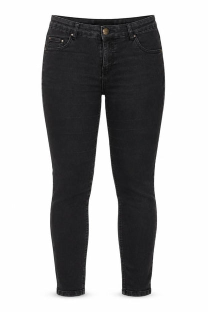 Select Womens Black Cotton Skinny Jeans Size 10 L27 in Regular Zip