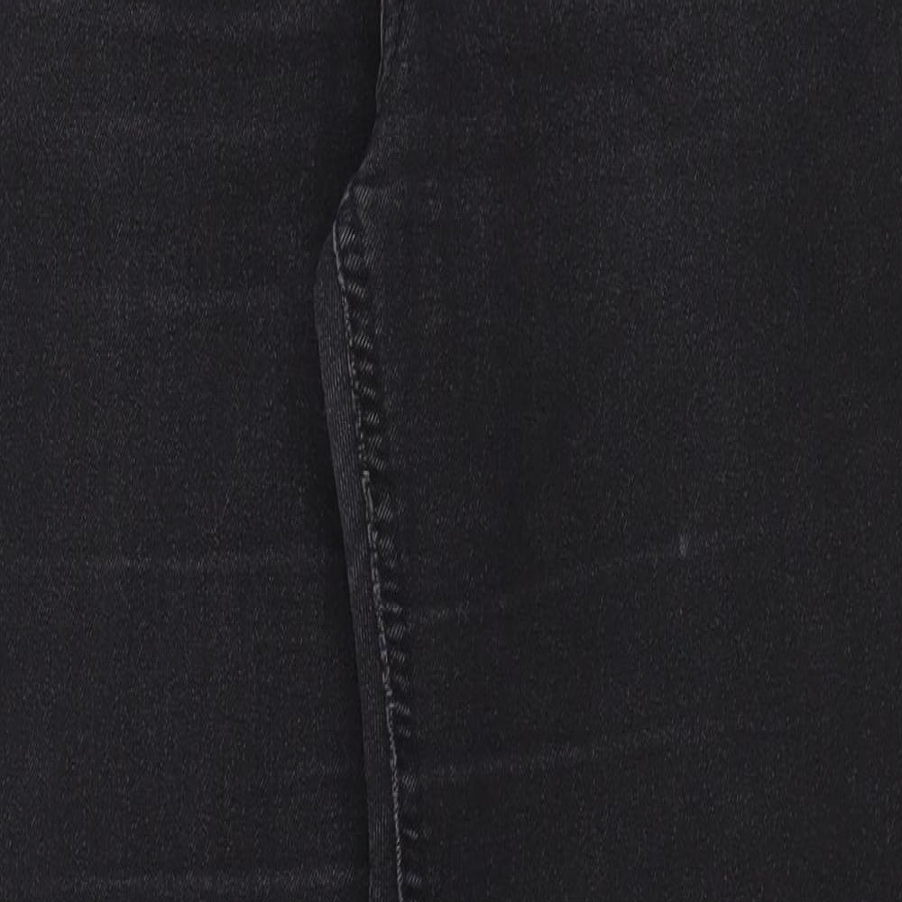 Select Womens Black Cotton Skinny Jeans Size 10 L27 in Regular Zip