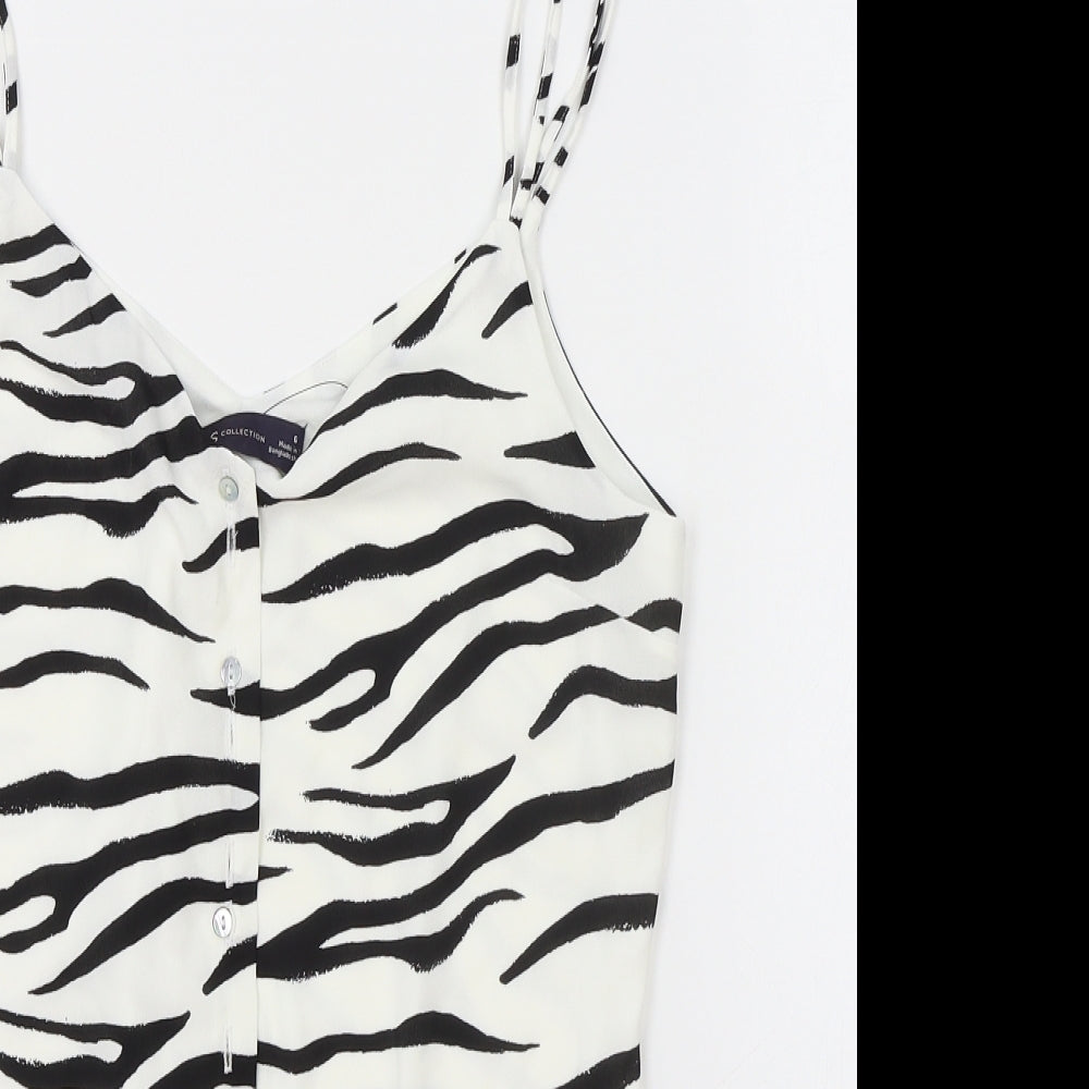 Womens UK Size 6 M&S White Camisole Tank