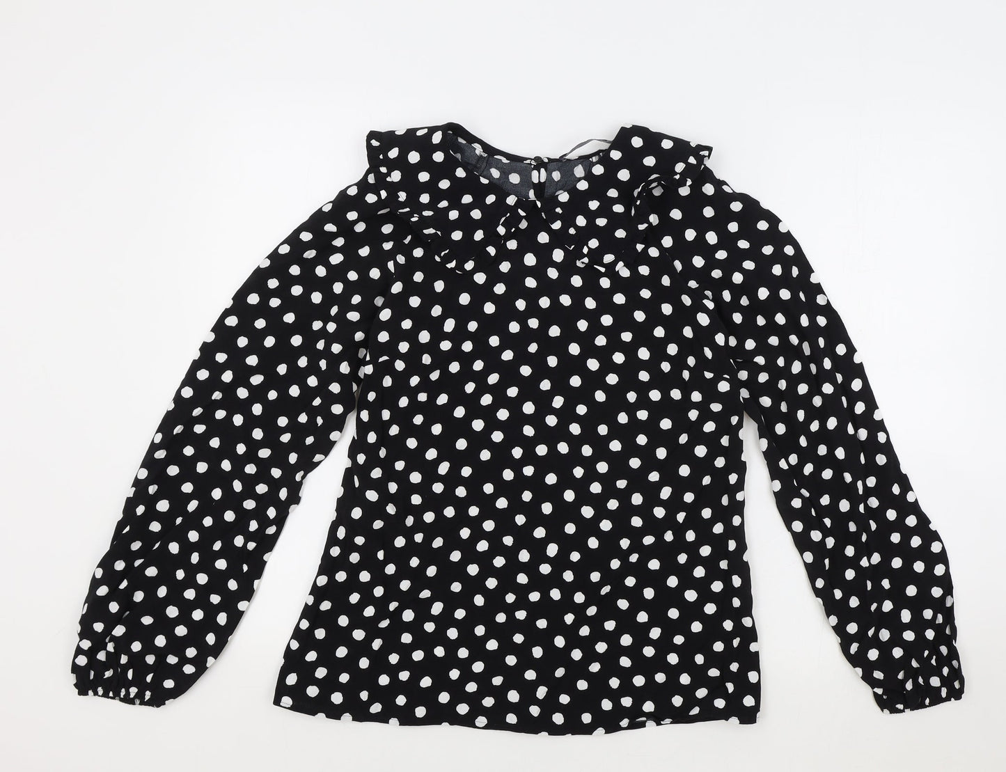 Womens UK Size 6 Marks and Spencer Black Basic Blouse