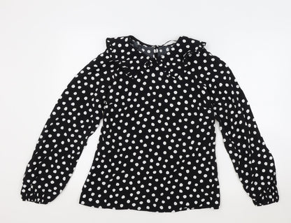 Womens UK Size 6 Marks and Spencer Black Basic Blouse