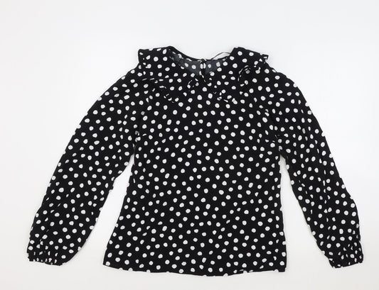 Womens UK Size 6 Marks and Spencer Black Basic Blouse