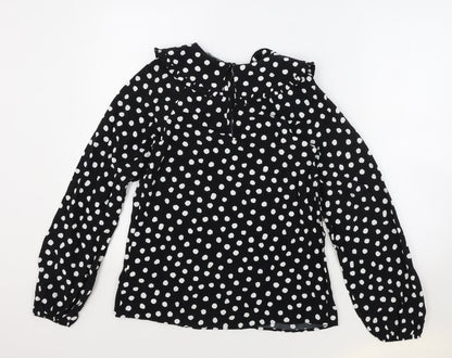 Womens UK Size 6 Marks and Spencer Black Basic Blouse