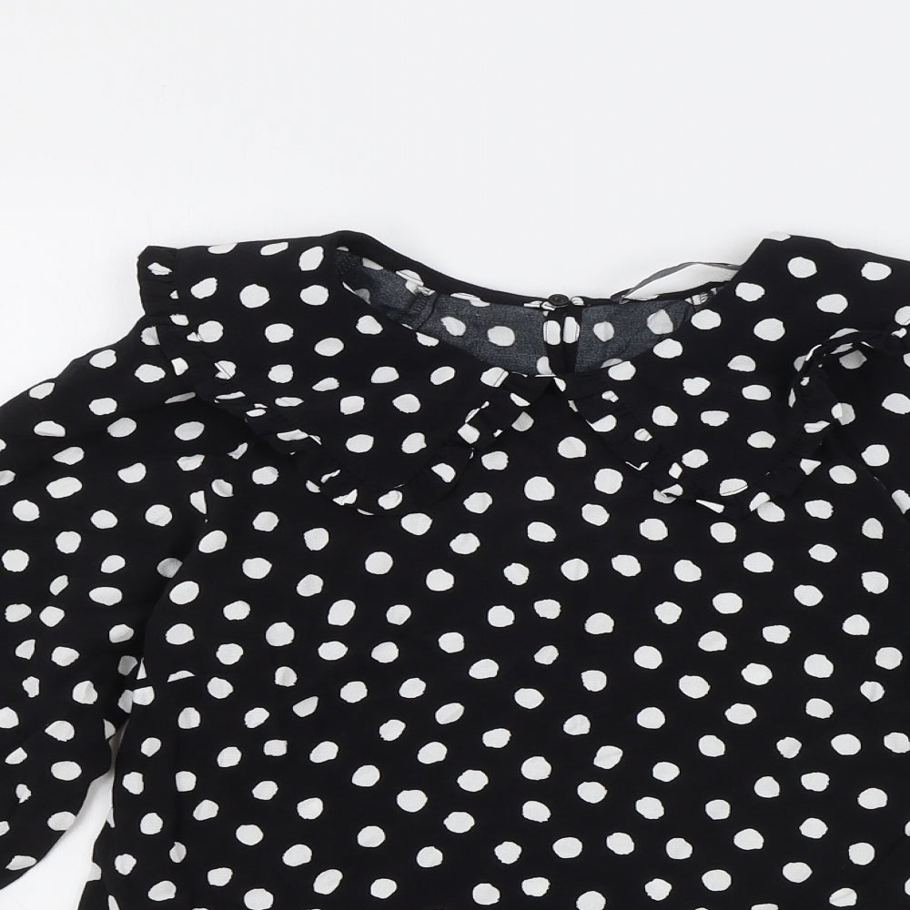 Womens UK Size 6 Marks and Spencer Black Basic Blouse