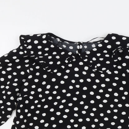 Womens UK Size 6 Marks and Spencer Black Basic Blouse
