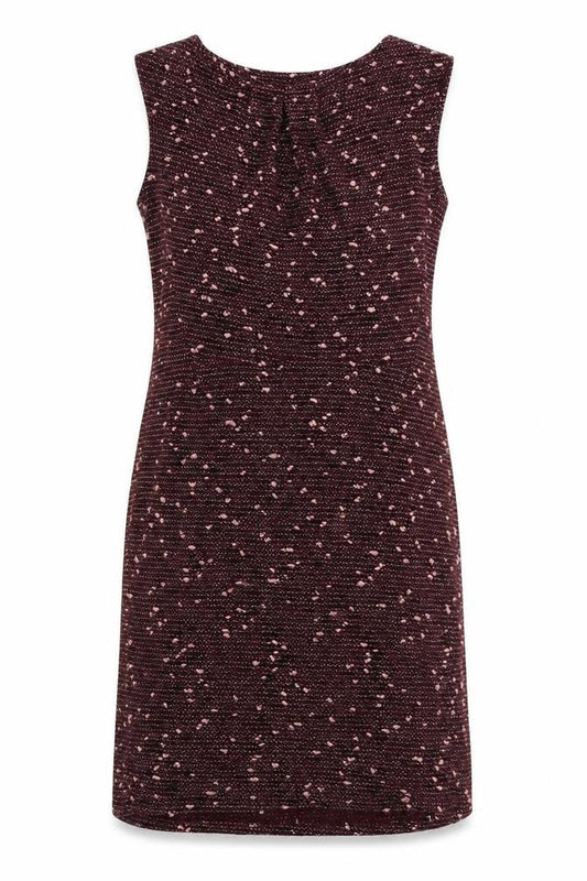Therapy Womens Red Cotton A-Line Size 14 Boat Neck Zip