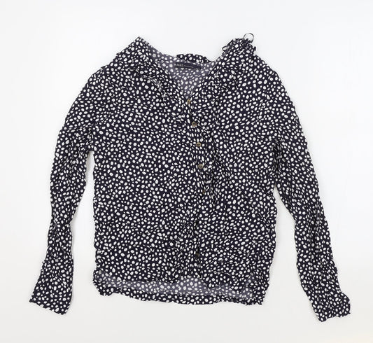 Womens UK Size 6 Marks and Spencer Black Basic Blouse