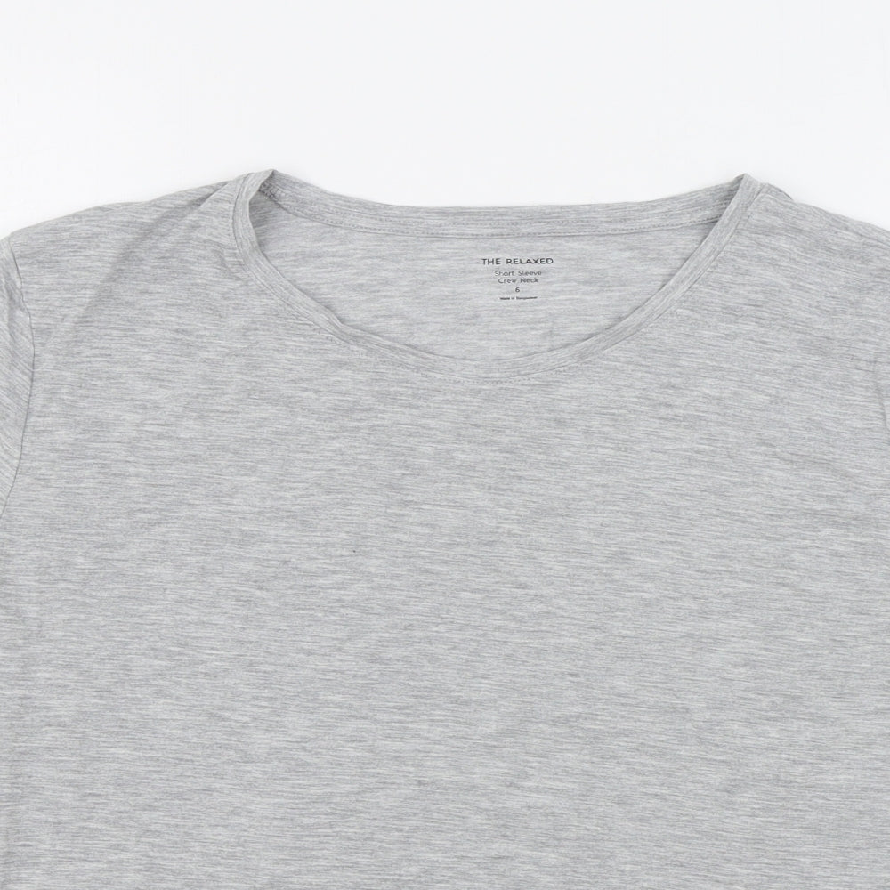 Womens UK Size 6 Marks and Spencer Grey Jersey T-Shirt