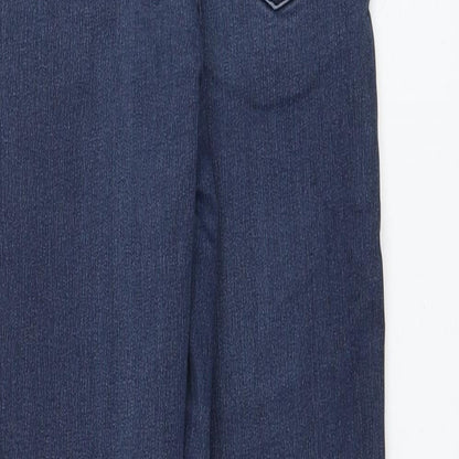 Miss Selfridge Womens Blue Polyester Skinny Jeans Size 10 L27 in Regular Zip