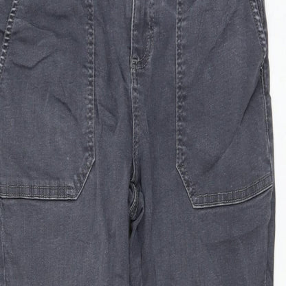 Dorothy Perkins Womens Grey Cotton Skinny Jeans Size 12 L26 in Regular Zip