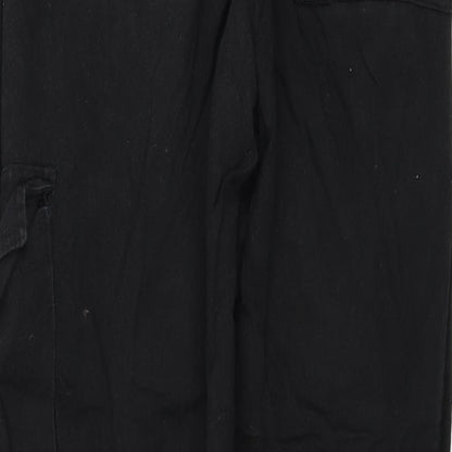 Rising Womens Black Polyester Tapered Jeans Size 8 L28 in Regular Drawstring
