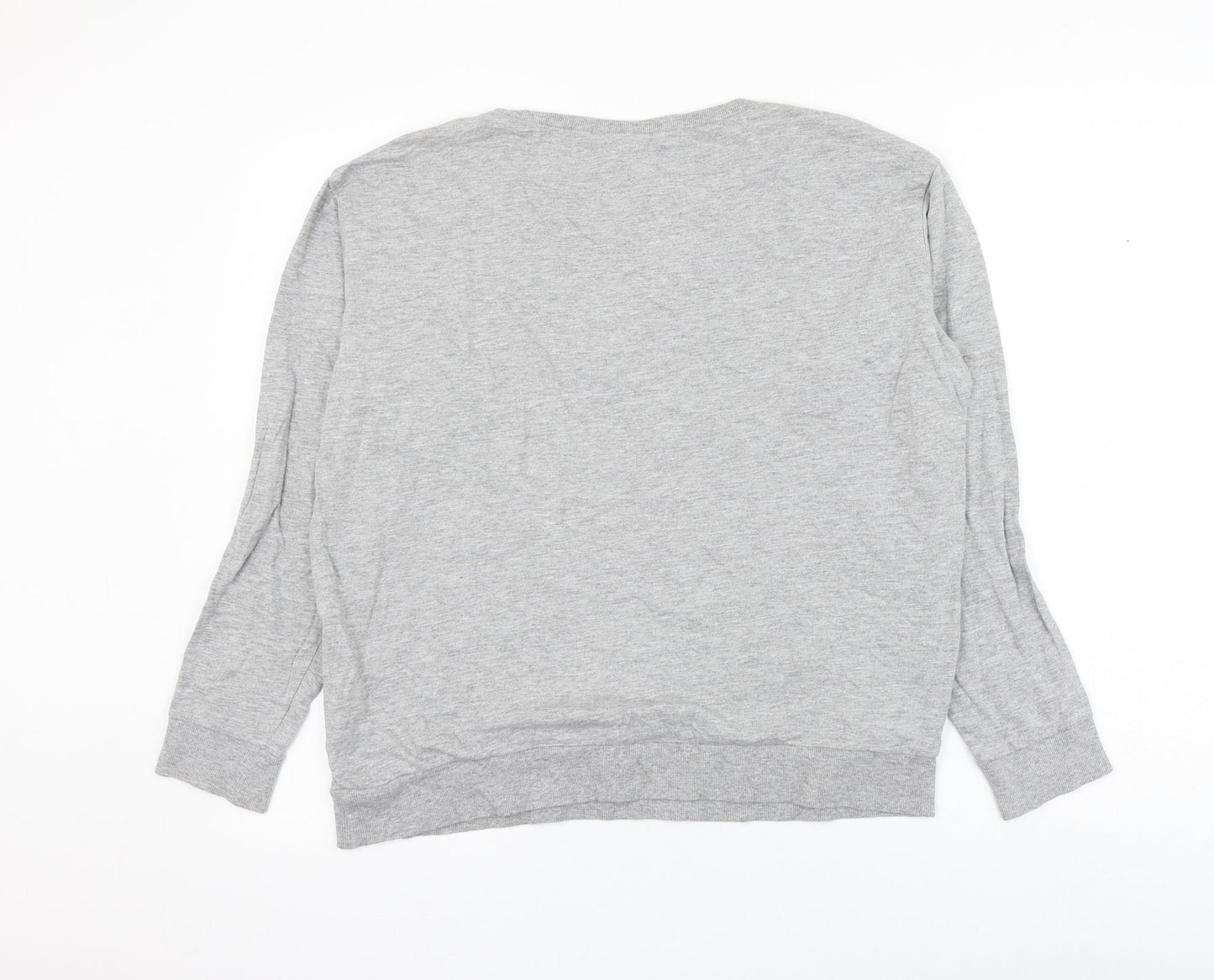 H&M Womens Grey Cotton Pullover Sweatshirt Size S Pullover - For Real