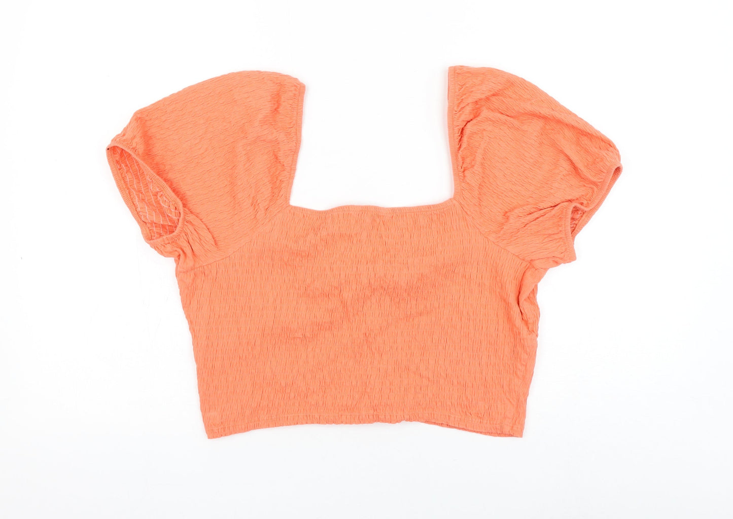 Womens UK Size 18 New Look Pink Cropped Blouse