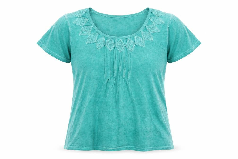 Womens UK Size XL Klass Green Basic Blouse
